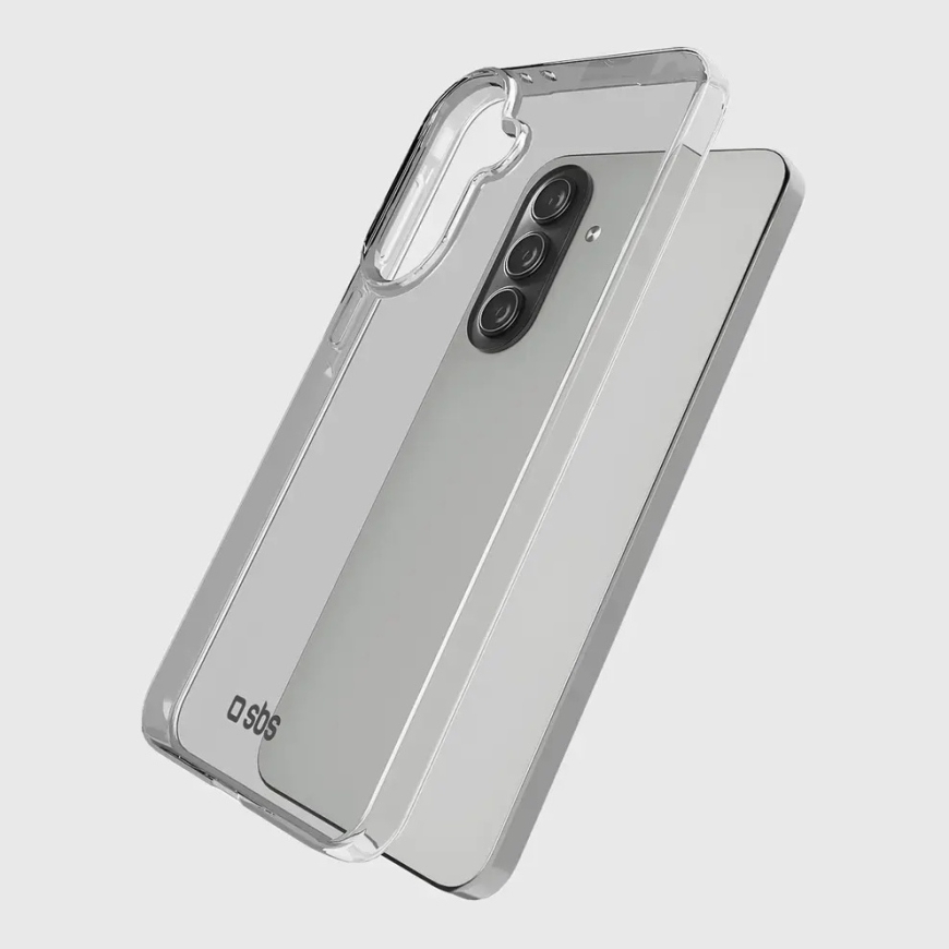 SBS Skinny -puhelintasku Samsung Galaxy A57:lle (A576) läpinäkyvä – 5