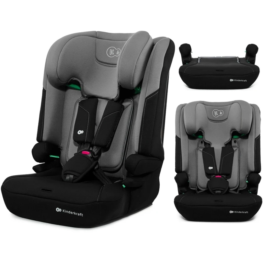 KINDERKRAFT car seat I-COMFY, i-Size, dark gray, KCICOM00DGR0000