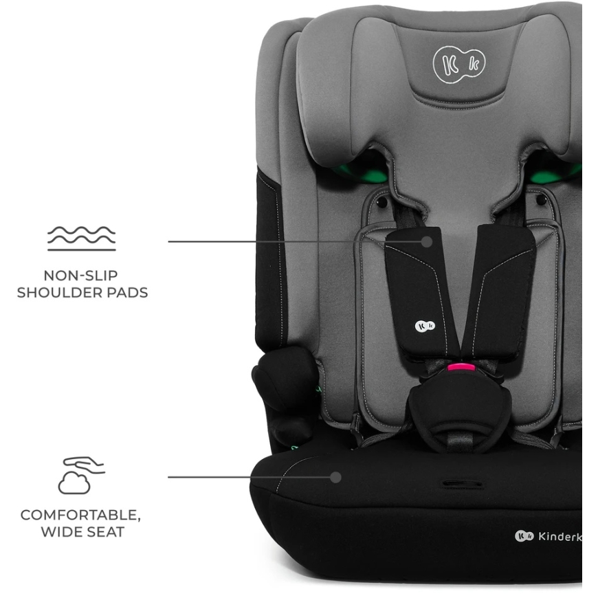KINDERKRAFT automašīnas sēdeklis I-COMFY, i-Size, tumši pelēks, KCICOM00DGR0000 – 4