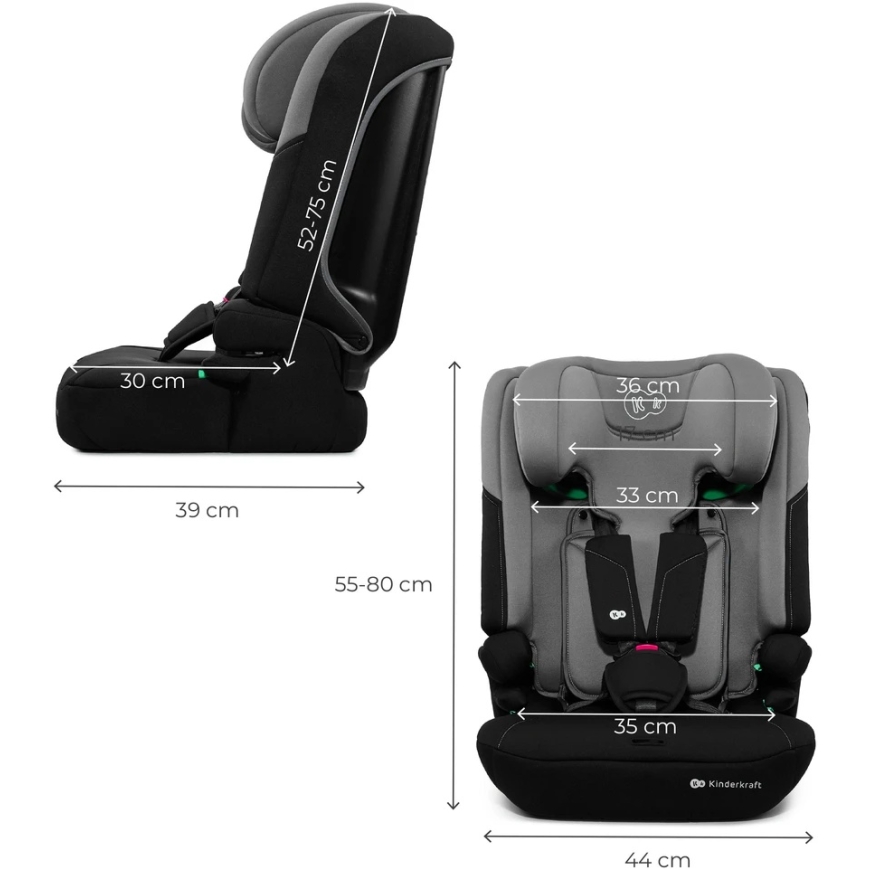 KINDERKRAFT car seat I-COMFY, i-Size, dark gray, KCICOM00DGR0000 – 5