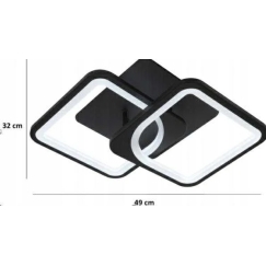 Lustras ATL ZD190 LED lampa ar tālvadības pulti, 3 krāsas