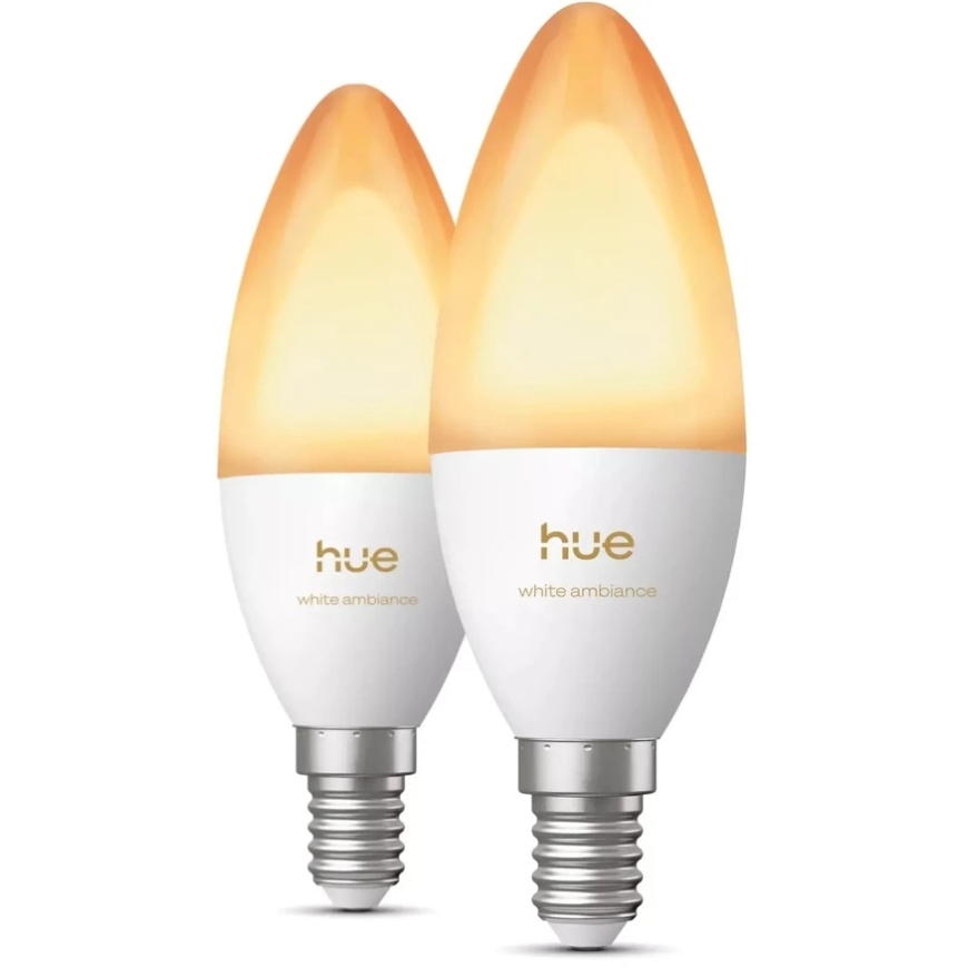 Philips Hue E14 3.7 W White Light (1000-20000 K) B39 Candle Shape 2 pcs. – 4