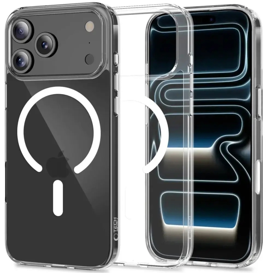 TECH-PROTECT Flexair Hybrid CC phone case with MagSafe support for iPhone 17 Pro Max transparent – 2