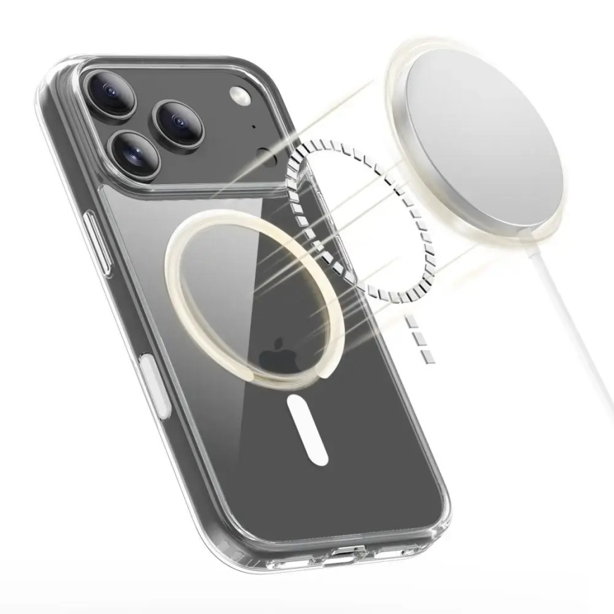 TECH-PROTECT Flexair Hybrid CC telefoni ümbris MagSafe toega iPhone 17 Pro Max läbipaistev – 4