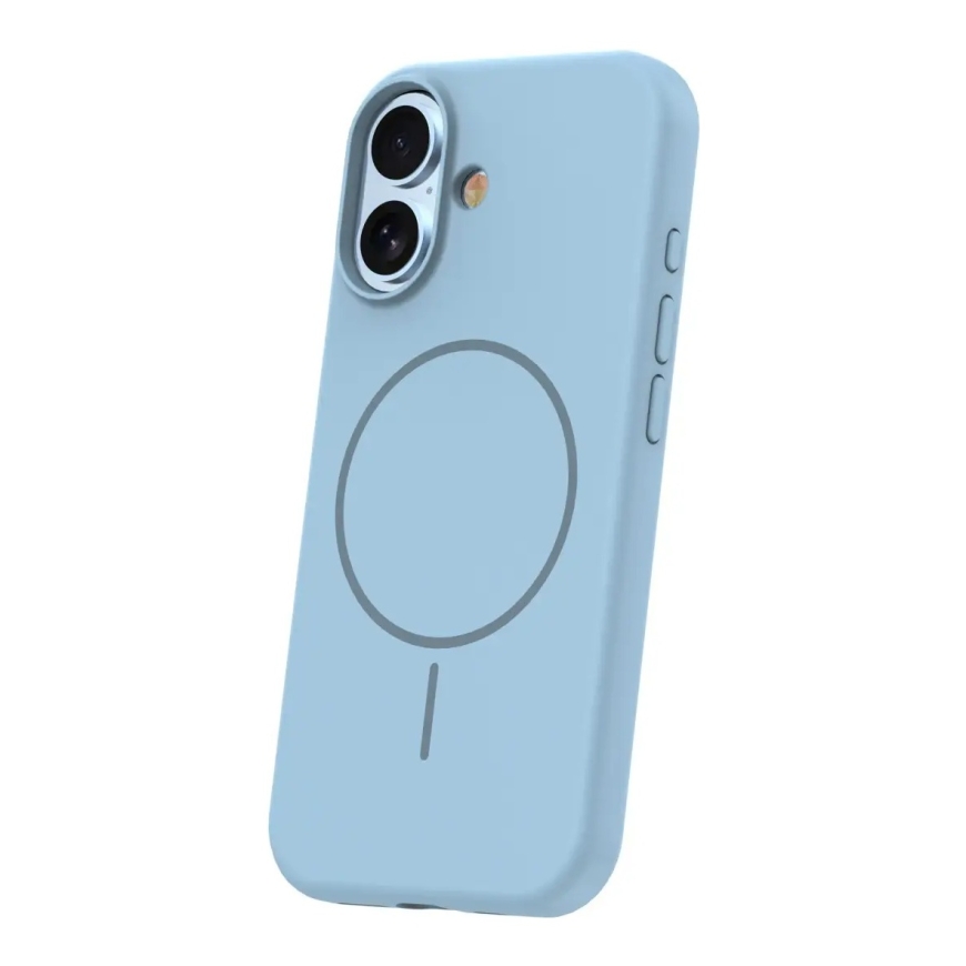Silicone Thin Mag чехол с поддержкой MagSafe для телефона iPhone 17 синий – 2