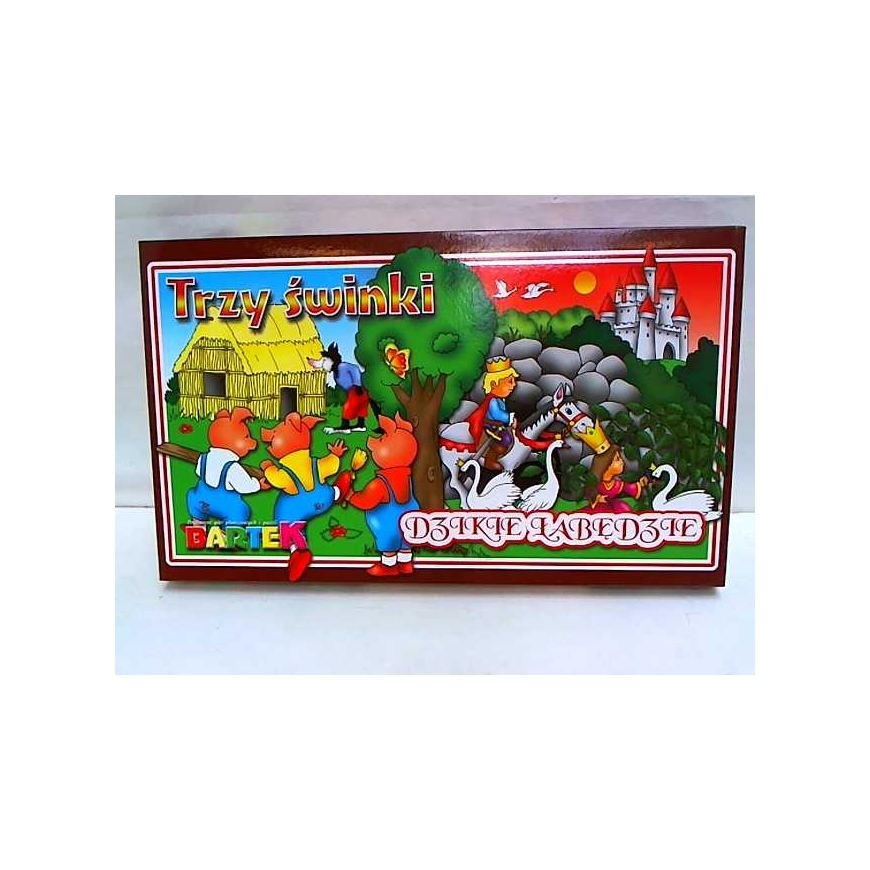 Пазл Bartek 2 игры Три поросенка / Дикие лебеди 54223 – 2