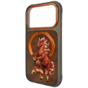 NIMMY vāciņš MAGNETIC FANTASY ANIMAL HORSE savietojams ar MagSafe IPHONE 18 Pro/17 Pro oranžs