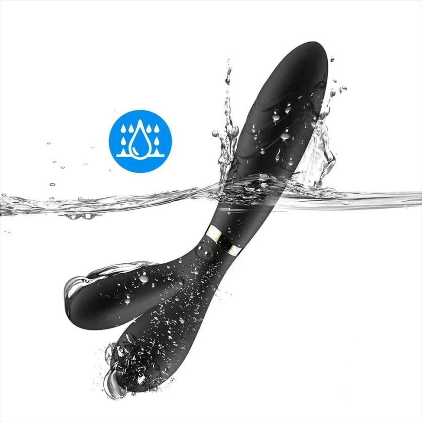 B Series Joy B-sarjan Joy Kaksois-vibraattori, hierontalaite, stimulaattori, 9 tilaa, 19 cm – 5