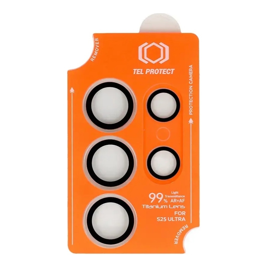 Kaitset glass Tel Protect Titanium Lens 99% AR kaamerale Samsung Galaxy S24 Ultra läbipaistev (objektiivid 5 tk) – 2