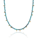 Troli Turquoise bead pakabukas Gold Troli Turquoise bead pakabukas Gold