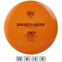 Оранжевый диск для дискгольфа Distance Driver Q-LINE PREMIER DD3 Оранжевый