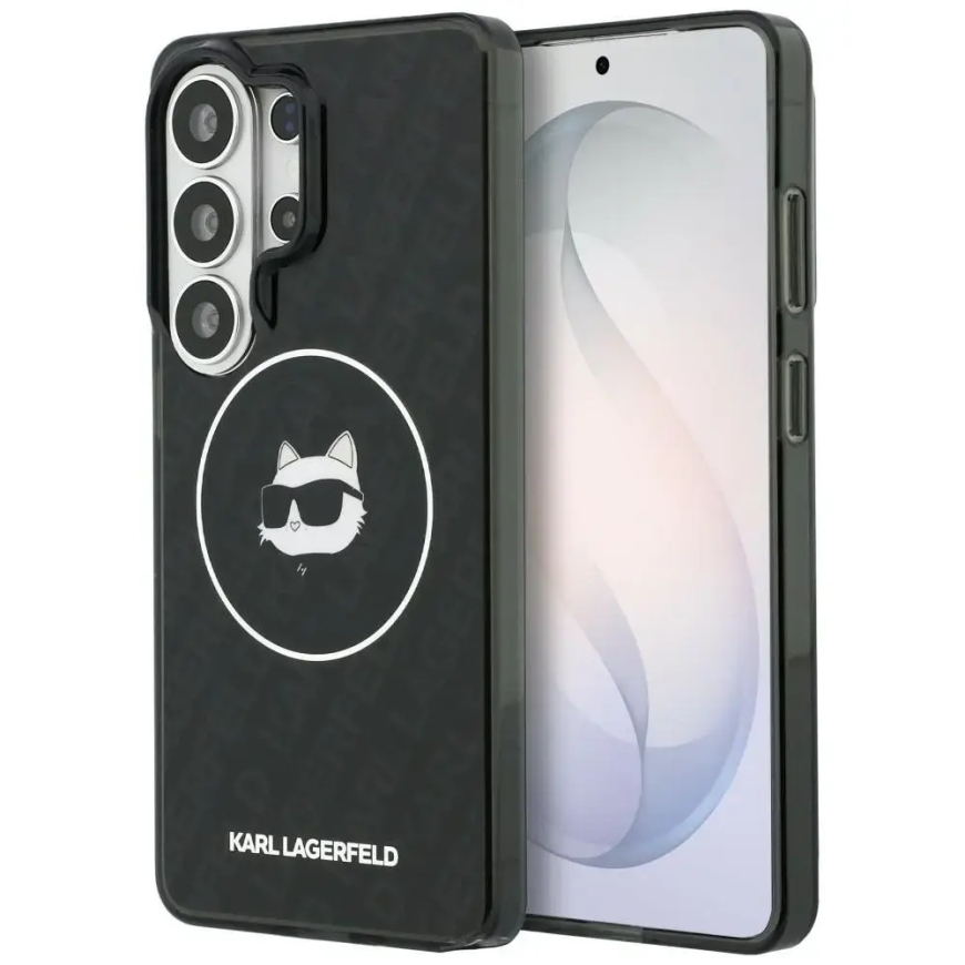 Karl Lagerfeld IML Repeated Choupette telefoni ümbris MagSafe toega Samsung Galaxy S26 Ultra (S948) must