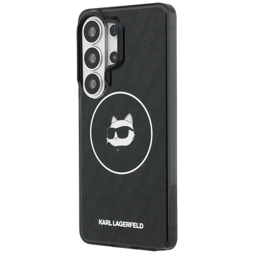 Karl Lagerfeld IML Repeated Choupette telefono dėklas su MagSafe palaikymu Samsung Galaxy S26 Ultra (S948) juodas – 2