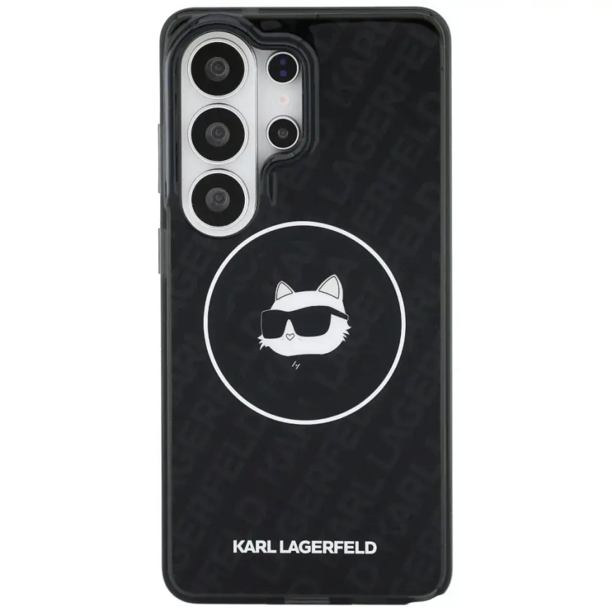 Karl Lagerfeld IML Repeated Choupette maciņš ar MagSafe atbalstu telefonam Samsung Galaxy S26 Ultra (S948) melns – 3