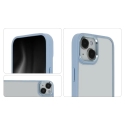 Satinēts elegants matēts vāks Samsung Galaxy S23 FE zilā krāsā Satinēts elegants matēts vāks Samsung Galaxy S23 FE zilā krāsā
