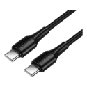 HOCO X120 data transfer and charging cable | USB-C to USB-C | PD, QC 3.0 | 60W | 1m | black HOCO X120 data transfer and charging cable | USB-C to USB-C | PD, QC 3.0 | 60W | 1m | black