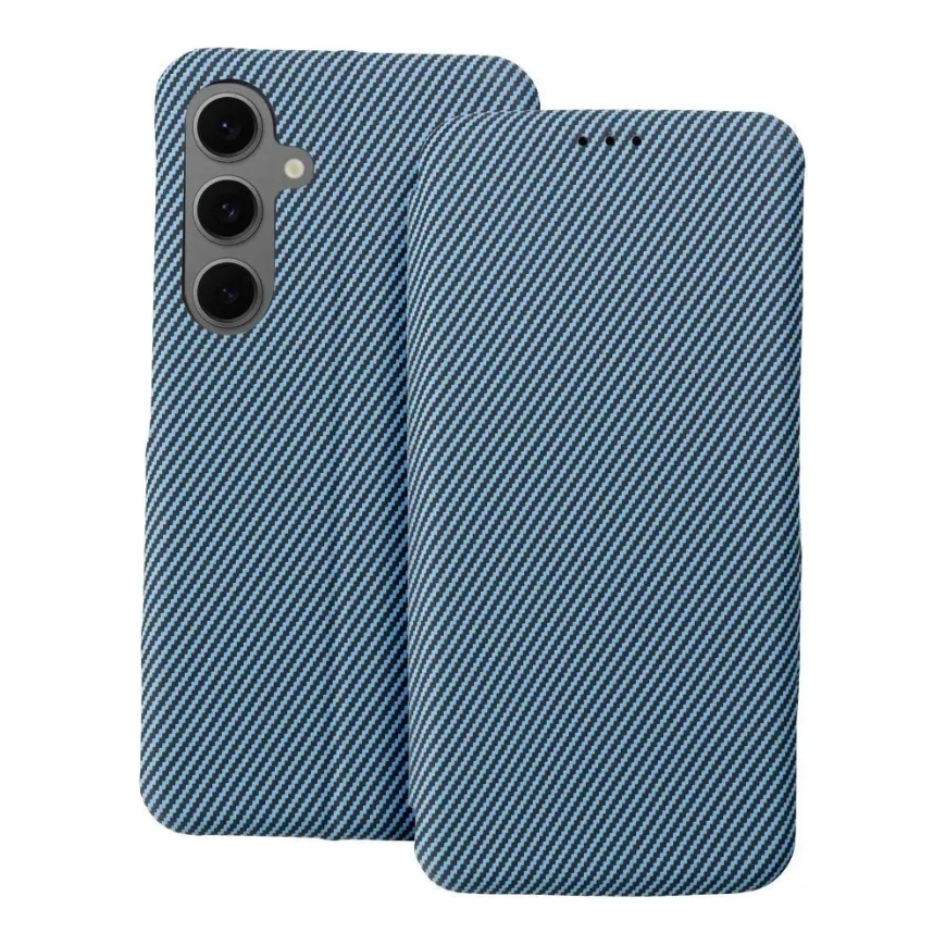 FOLIO Side Magnet knyginio tipo telefono dėklas Samsung Galaxy S25+ (S936) mėlynas – 2