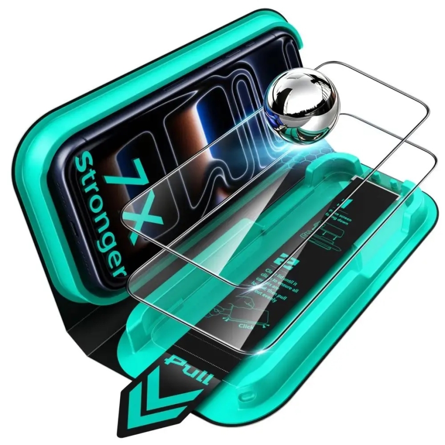 ESR UltraFit Armorite -lasi iPhone 17 Pro | iPhone 18 Pro:lle, mukana applikaattori (2 kpl) – 2