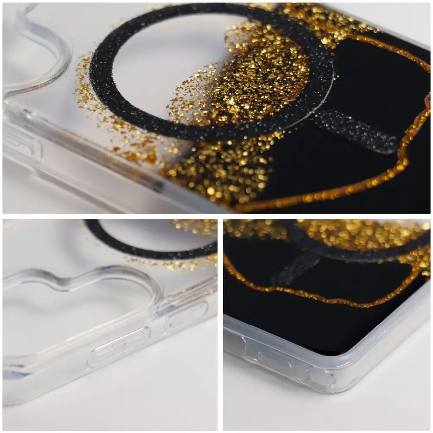 Golden phone case with MagSafe support for Samsung Galaxy S26 Ultra (S948) black – 5