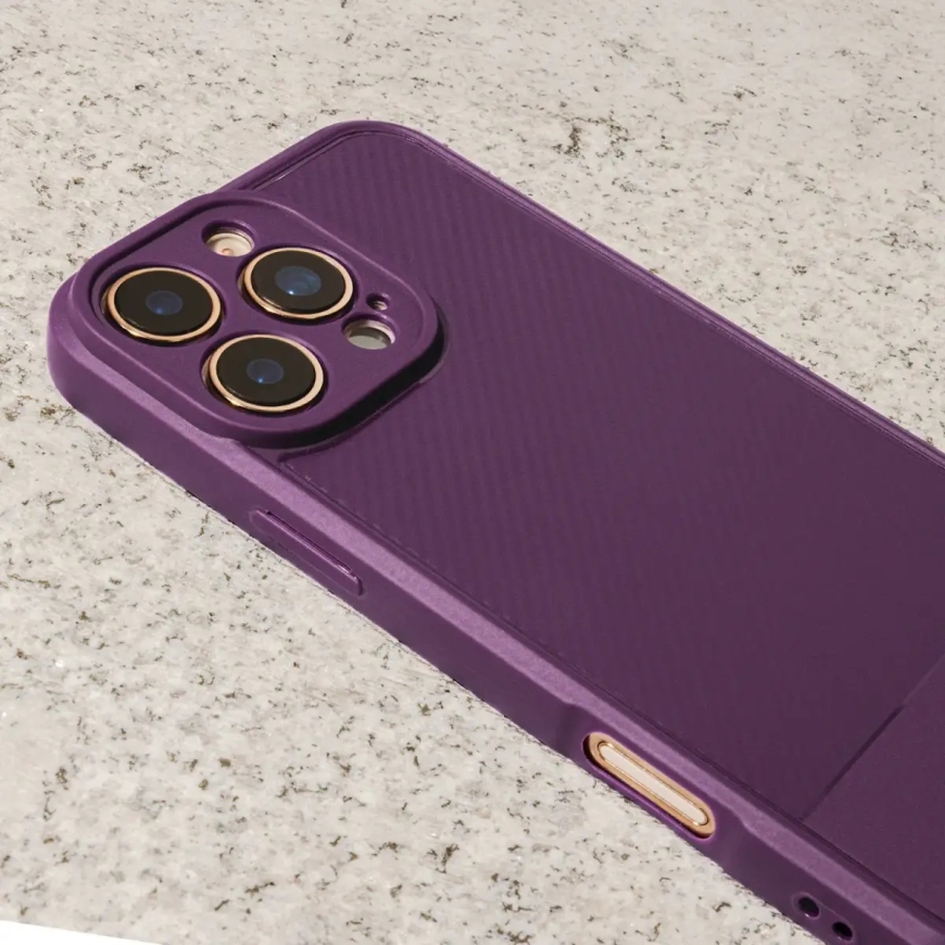 Simple Carbon чехол для телефона iPhone 16 Pro Max фиолетовый – 5