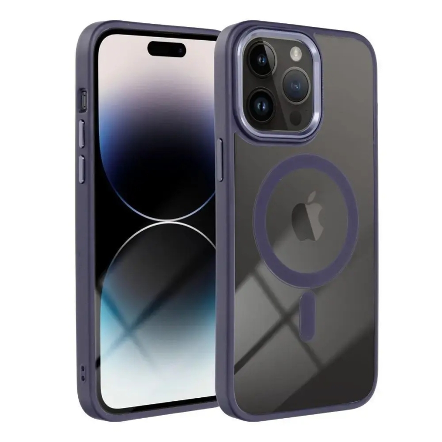 Color Edge Mag telefono dėklas su MagSafe palaikymu iPhone 13 Pro Max violetinis – 2