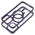 Värikäs Edge Mag -puhelintuki MagSafe-tuesta iPhone 13 Pro Max:lle violetti Värikäs Edge Mag -puhelintuki MagSafe-tuesta iPhone 13 Pro Max:lle violetti
