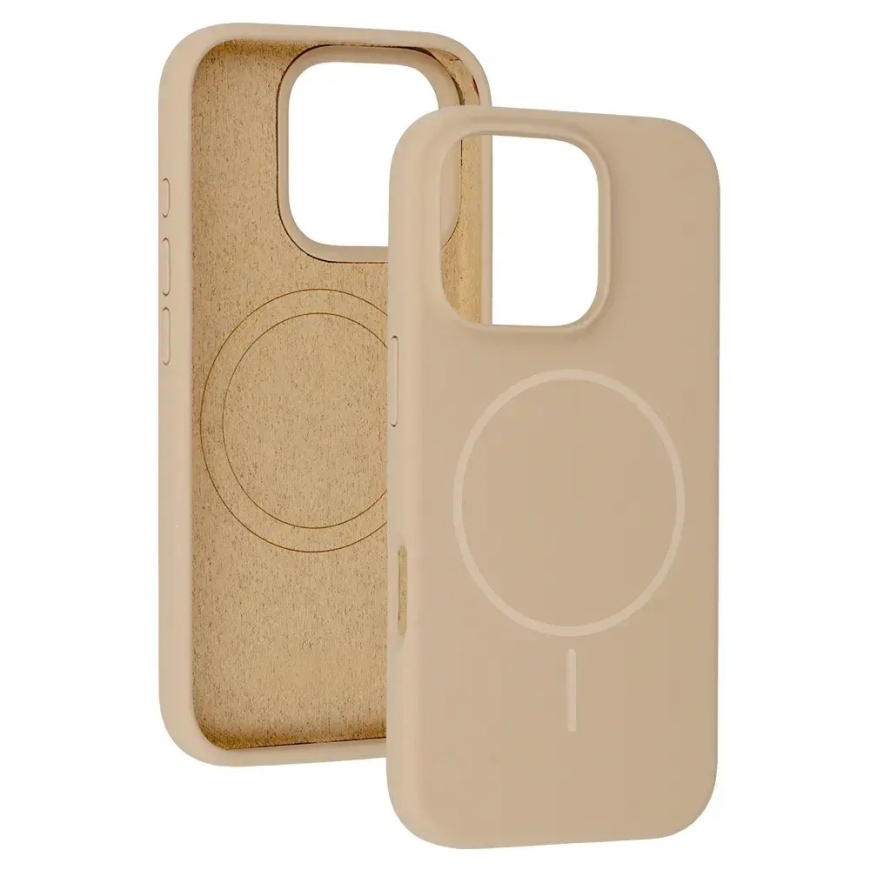 Slim Silicone maciņš ar MagSafe atbalstu telefonam iPhone 16 Plus brūns – 4