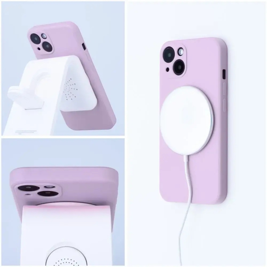 SILICONE MAG COVER case compatible with MagSafe for IPHONE 7 / 8 / SE 2020 / SE 2022 pink – 5