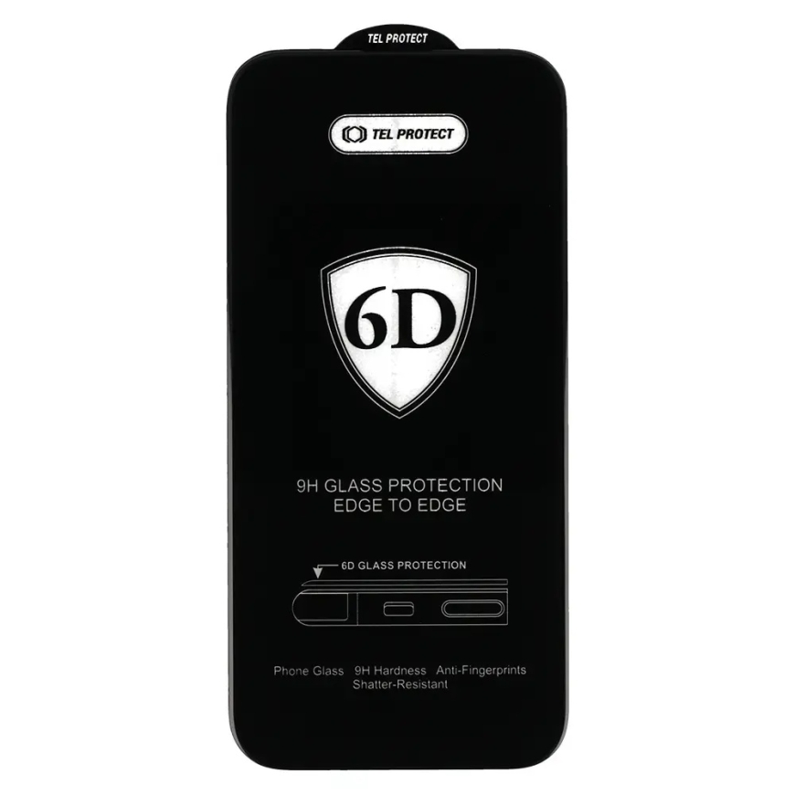 Tel Protect Täielikult Liimiga 6D Karastatud Klaas OPPO RENO 12 PRO Must – 2