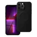 Silicone Mag Cover чехол с поддержкой MagSafe для телефона iPhone 13 Pro Max чёрный