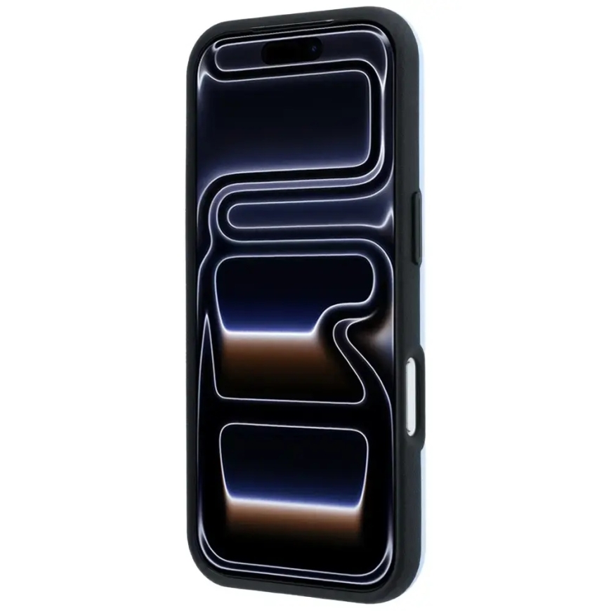 Case Mercedes Nahka Puoli Wrap Ikoninen Line MagSafe iPhone 18 Pro Max / 17 Pro Max sininen – 5
