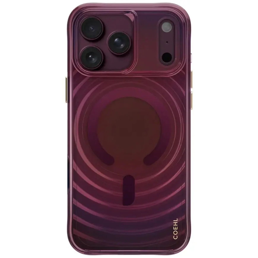 UNIQ Coehl Vela ümbris iPhone 18 Pro Max / 17 Pro Max magnetse laadimisega burgundia – 2