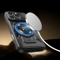 Defender Armor Mag чехол с подставкой и поддержкой MagSafe для телефона iPhone 17 Air чёрный (с защитой камеры)