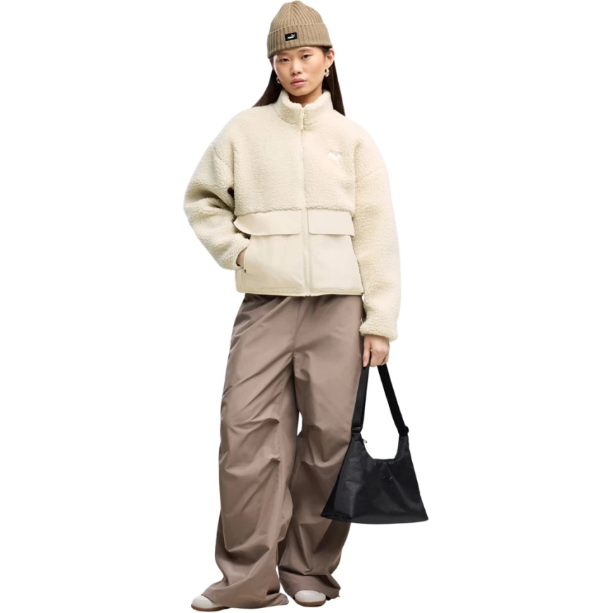 Naiste jakk Puma Re:Fibre Sherpa kreem 694567 87 (M) – 5