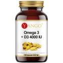 Yango Omega 3 + D3 4000 IU ravintolisä 60 kapselia Yango Omega 3 + D3 4000 IU ravintolisä 60 kapselia