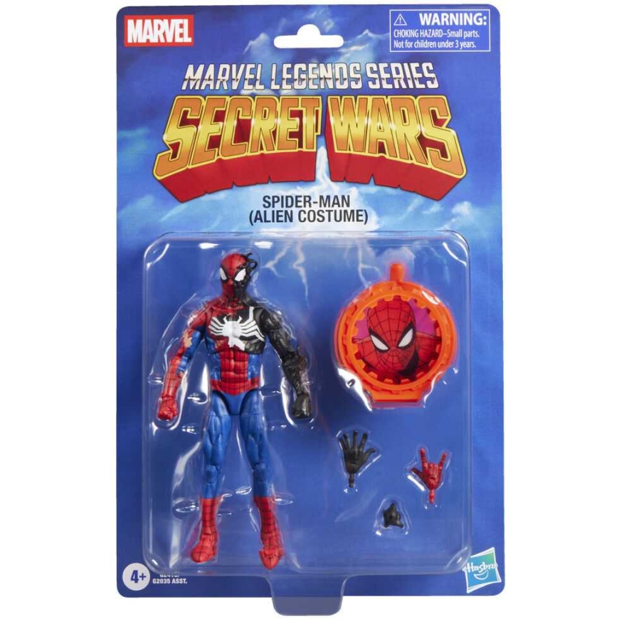 Hasbro Marvel Legends Series Secret Wars Spiderman Alien Costume figure 15cm