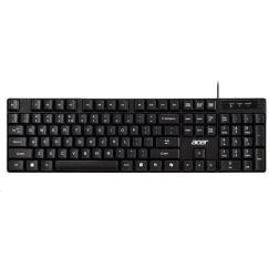 ACER juhtmega klaviatuur AKW100, USB 2.0, 5 miljonit klahvivajutust, veekindel, must