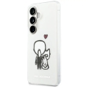 Karl Lagerfeld IML Karl&Choupette чехол с поддержкой MagSafe для телефона Samsung Galaxy S26 (S942) прозрачный