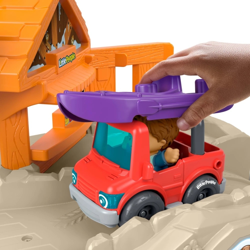 Fisher-Price Little People Big Mountain Adventure Track Slide Set with Figures and Vehicle – 5