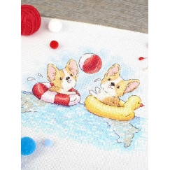 Beldizart ristpistesuurenduse komplekt „Lõbus Suplemine“ 15x20 cm SM-776