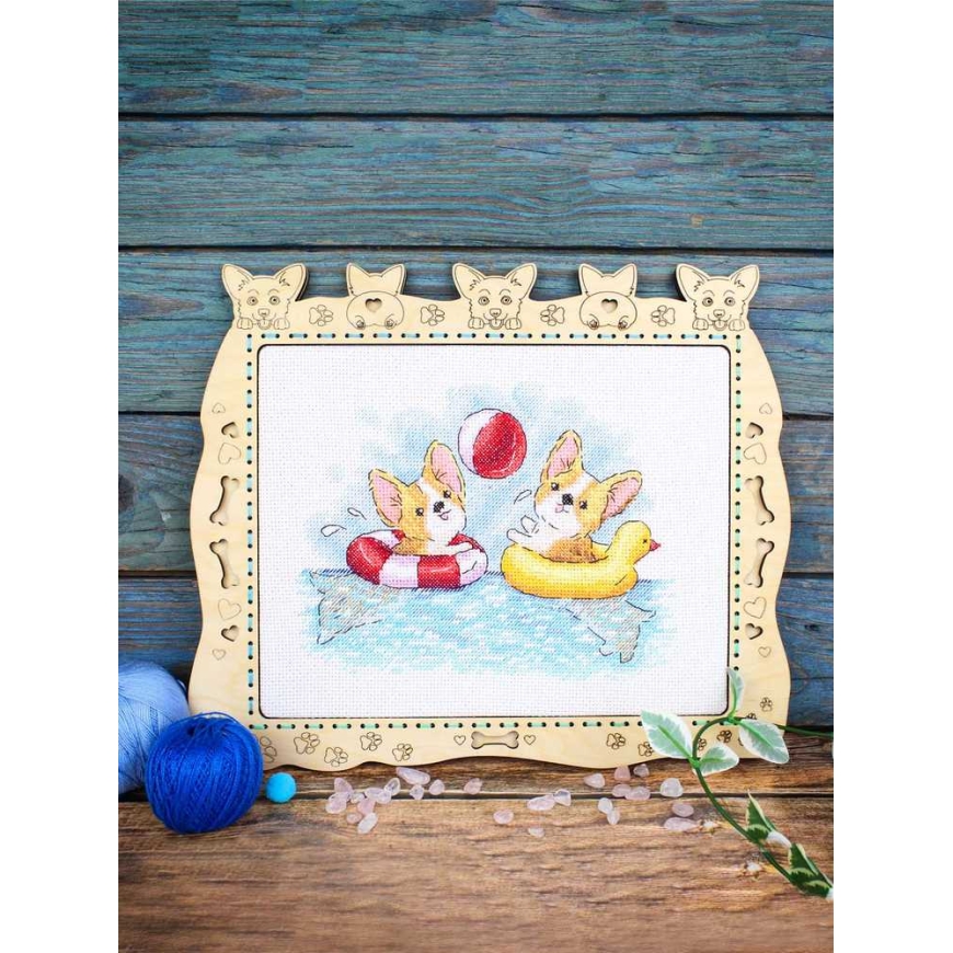 Beldizart ristpistesuurenduse komplekt „Lõbus Suplemine“ 15x20 cm SM-776 – 2