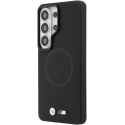 Чехол BMW M с металлическим логотипом MagSafe для Samsung Galaxy S26 Ultra черного цвета