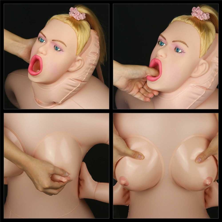 "Lovetoy" mukaan puhallettava naisdoll, 3 reikää, rinta-asento – 2