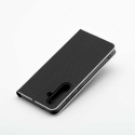 OEM LUNA Book Carbon pārklājs Samsung Galaxy A36 5G melnā krāsā