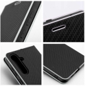 Dėklas Oem LUNA Book Carbon skirtas Samsung Galaxy A36 5G juodos spalvos