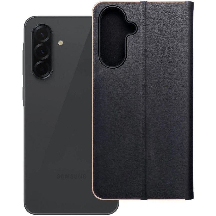 OEM LUNA Book Carbon Kate Samsung Galaxy A36 5G mustas – 5