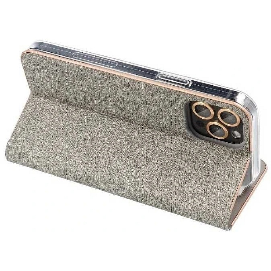 Forcell Oem LUNA Book Case Gold for Samsung Galaxy A52 5G / A52 LTE (4G) / A52s 5G silver color – 4