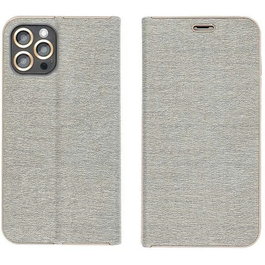 Dėklas Forcell Oem LUNA Book Gold skirtas Samsung Galaxy A52 5G / A52 LTE ( 4G ) / A52s 5G sidabro spalvos – 5
