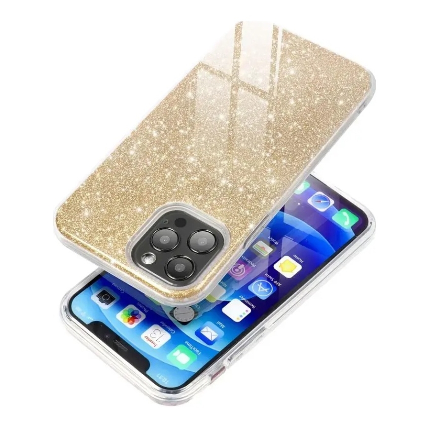 Shining чехол для телефона iPhone 16e золотой – 3