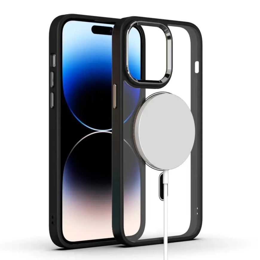 Tel Protect Magnetic Clear maciņš ar MagSafe atbalstu telefonam iPhone 15 Plus sarkans – 4